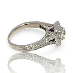 Vera Wang Love 14k White Gold Diamond and Sapphire Engagement Ring